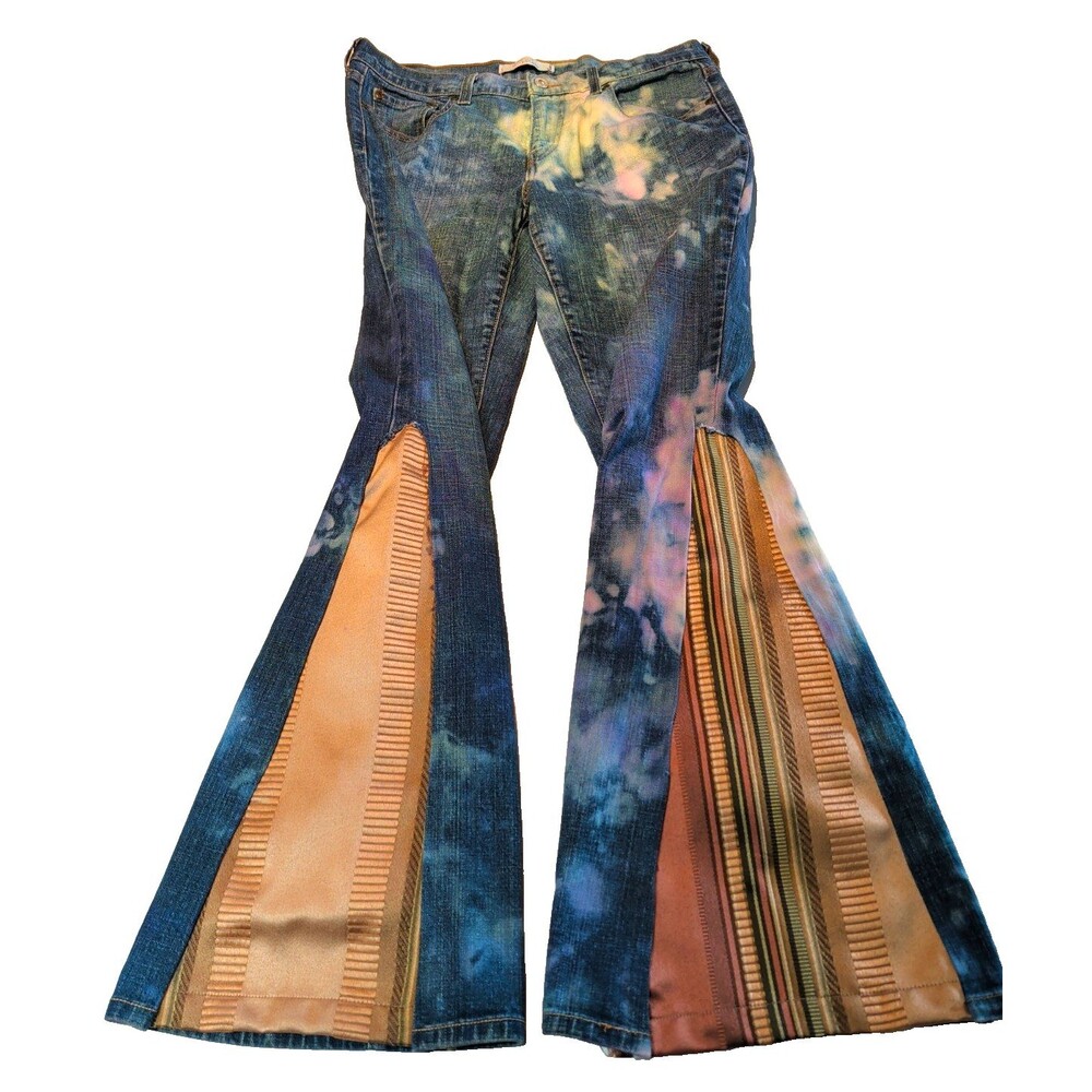 Levi's Jeans Female 10L Widened Big Bell Denim Hippie Festivalcore Custom Wide